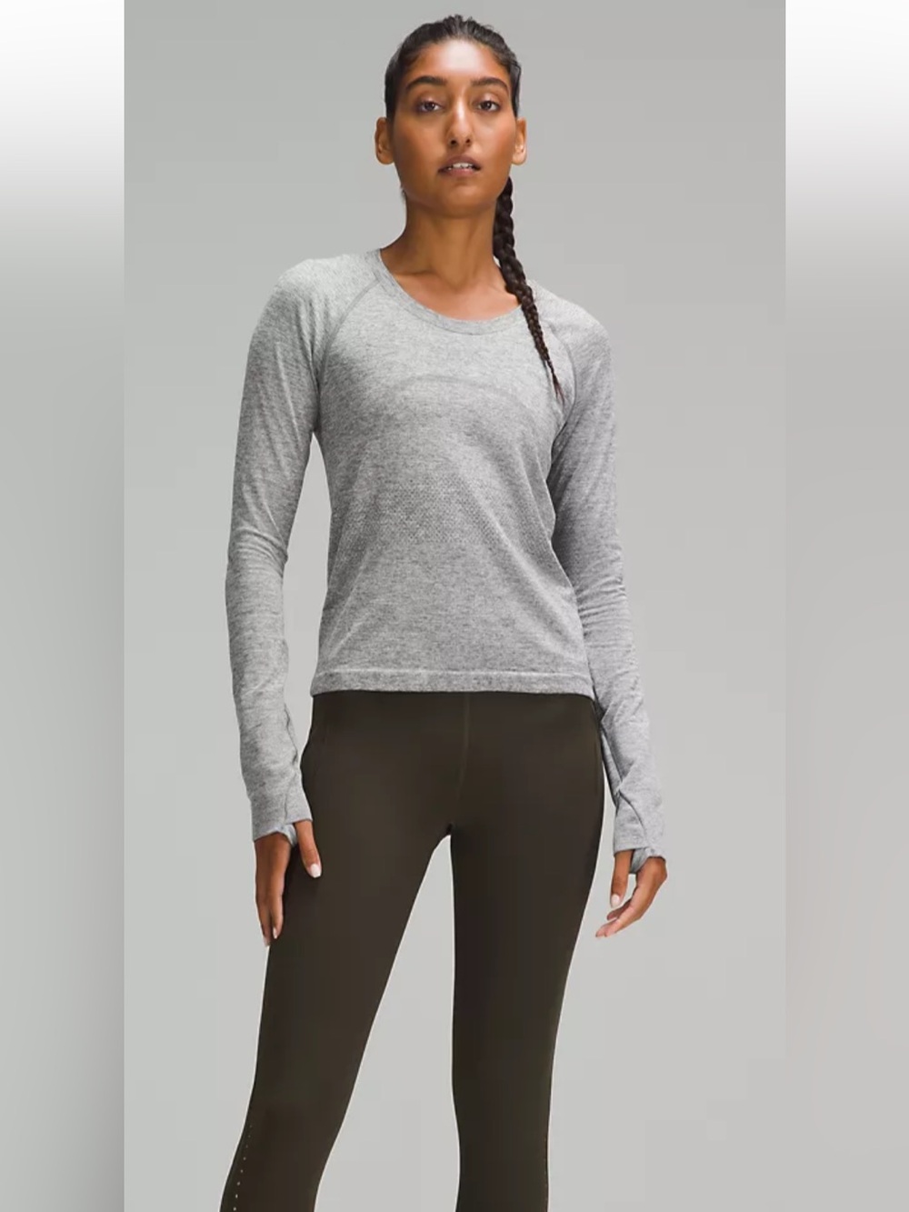 Bundle of Lululemon Swiftly Tech Long Sleeve Shirt 2.0/Align High-Rise leggings